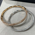 Graff Gra Spiral Cubic Zirconia Paved Bracelet