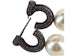 Ferragamo Purple Ferragamo Gancini Faux Pearl Stud Earrings