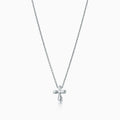 Tiffany Cross Pendant Mini Bare Cross Necklace